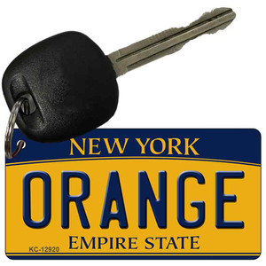 Orange Wholesale Novelty Metal Key Chain