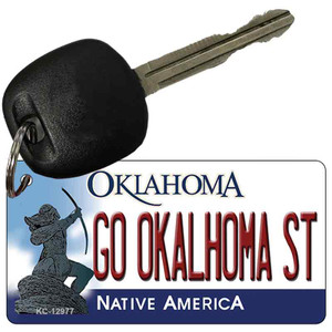 Go Oklahoma State Wholesale Novelty Metal Key Chain