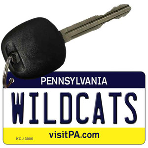 Wildcats Pennsylvania Wholesale Novelty Metal Key Chain