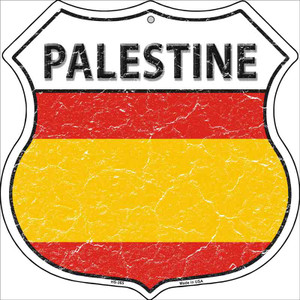 Palestine Country Flag Highway Shield Wholesale Metal Sign