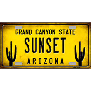 Arizona Sunset Wholesale Novelty Metal License Plate