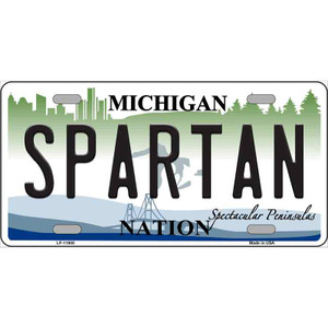 Michigan Spartan Wholesale Novelty Metal License Plate