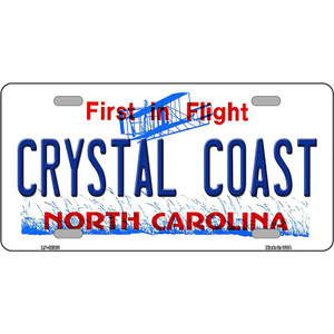 North Carolina Crystal Coast Wholesale Novelty Metal License Plate