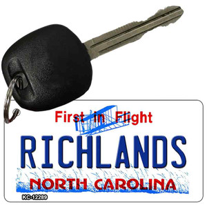 North Carolina Richlands Wholesale Novelty Metal Key Chain