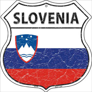 Slovenia Country Flag Highway Shield Wholesale Metal Sign