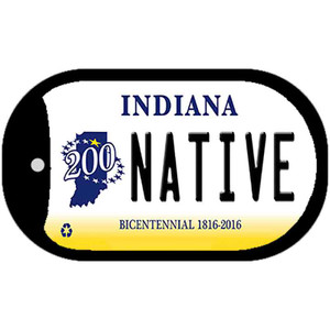 Indiana Native Wholesale Novelty Metal Dog Tag Necklace