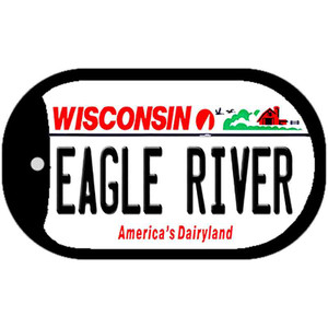 Wisconsin Eagle River Wholesale Novelty Metal Dog Tag Necklace