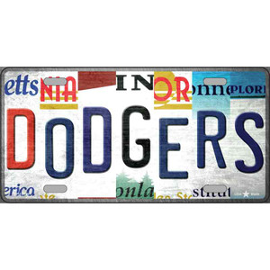 Dodgers Strip Art Wholesale Novelty Metal License Plate Tag
