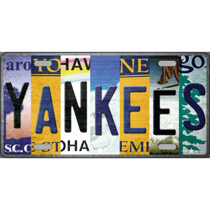 Yankees Strip Art Wholesale Novelty Metal License Plate Tag