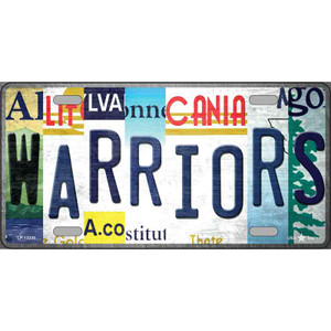 Warriors Strip Art Wholesale Novelty Metal License Plate Tag