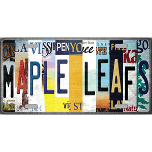 Maple Leafs Strip Art Wholesale Novelty Metal License Plate Tag