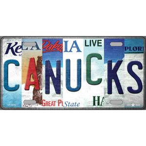 Canucks Strip Art Wholesale Novelty Metal License Plate Tag