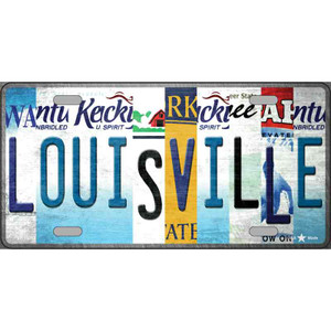 Louisville Strip Art Wholesale Novelty Metal License Plate Tag