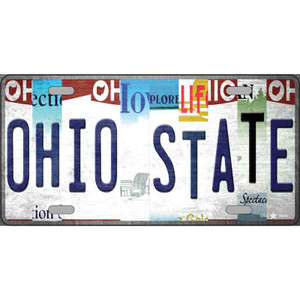 Ohio State Strip Art Wholesale Novelty Metal License Plate Tag