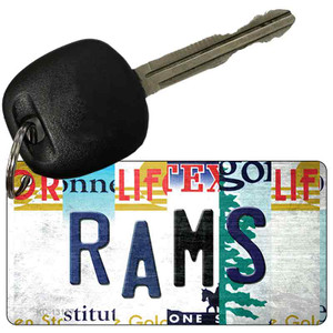 Rams Strip Art Wholesale Novelty Metal Key Chain