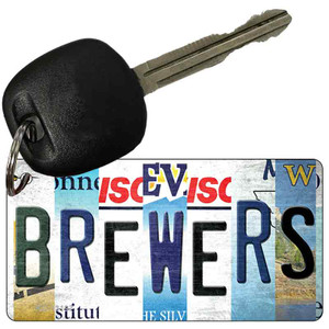 Brewers Strip Art Wholesale Novelty Metal Key Chain