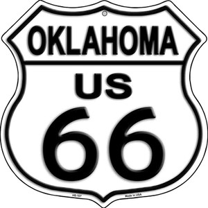 Oklahoma Route 66 Highway Shield Wholesale Metal Sign HS-107