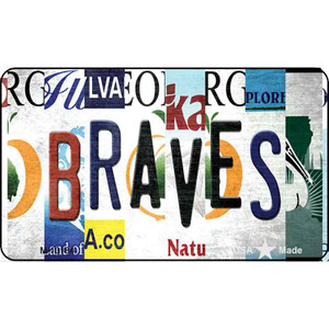 Braves Strip Art Wholesale Novelty Metal Magnet M-13184