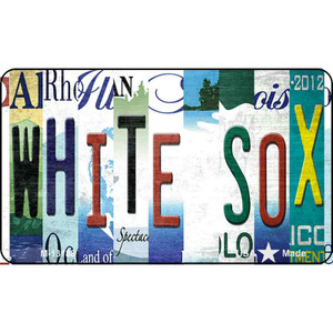 White Sox Strip Art Wholesale Novelty Metal Magnet M-13188