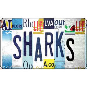 Sharks Strip Art Wholesale Novelty Metal Magnet M-13268