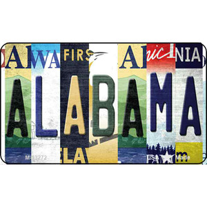 Alabama Strip Art Wholesale Novelty Metal Magnet M-13272