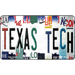 Texas Tech Strip Art Wholesale Novelty Metal Magnet M-13301