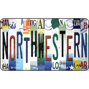 Northwestern Strip Art Wholesale Novelty Metal Magnet M-13308