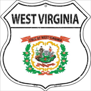 West Virginia State Flag Highway Shield Wholesale Metal Sign