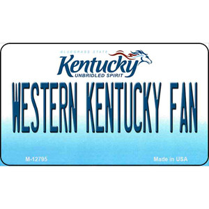 Western Kentucky Fan Wholesale Novelty Metal Magnet M-12795