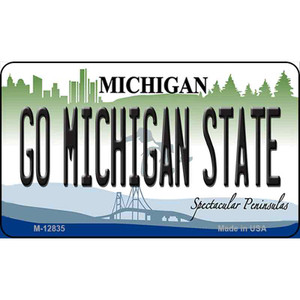Go Michigan State Wholesale Novelty Metal Magnet M-12835