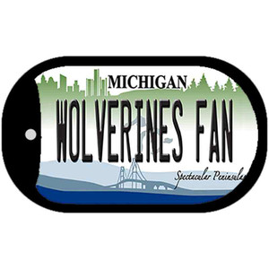 Wolverines Fan Wholesale Novelty Metal Dog Tag Necklace