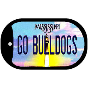 Go Bulldogs Mississippi Wholesale Novelty Metal Dog Tag Necklace