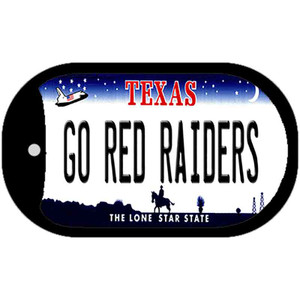 Go Red Raiders Wholesale Novelty Metal Dog Tag Necklace