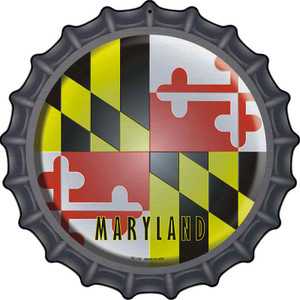 Maryland State Flag Wholesale Novelty Metal Bottle Cap Sign