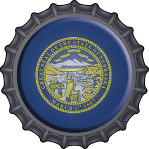Nebraska State Flag Wholesale Novelty Metal Bottle Cap Sign