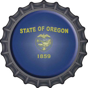 Oregon State Flag Wholesale Novelty Metal Bottle Cap Sign