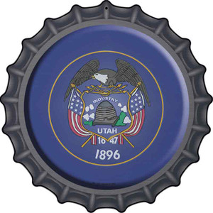 Utah State Flag Wholesale Novelty Metal Bottle Cap Sign