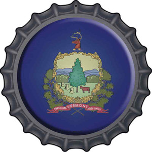 Vermont State Flag Wholesale Novelty Metal Bottle Cap Sign