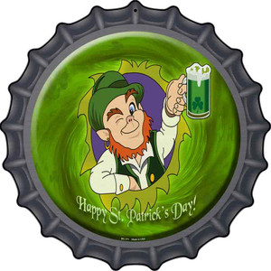 Happy St. Patricks Day Wholesale Novelty Metal Bottle Cap Sign