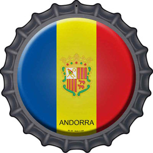Andorra Country Wholesale Novelty Metal Bottle Cap Sign
