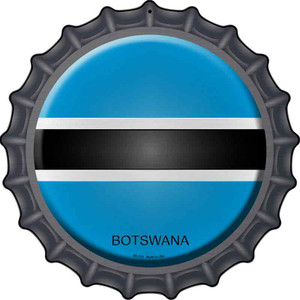 Botswana Country Wholesale Novelty Metal Bottle Cap Sign