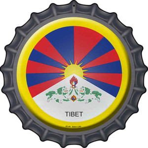 Tibet Country Wholesale Novelty Metal Bottle Cap Sign