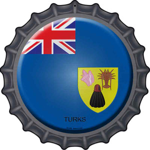 Turks Country Wholesale Novelty Metal Bottle Cap Sign