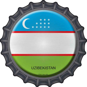 Uzibekistan Country Wholesale Novelty Metal Bottle Cap Sign