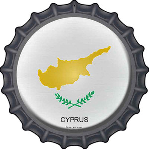 Cyprus Country Wholesale Novelty Metal Bottle Cap Sign