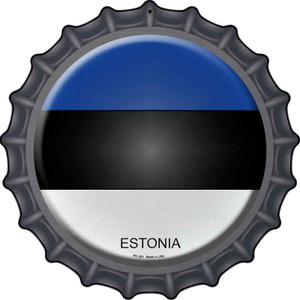 Estonia Country Wholesale Novelty Metal Bottle Cap Sign