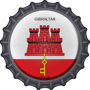 Gibraltar Country Wholesale Novelty Metal Bottle Cap Sign