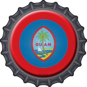 Guam Country Wholesale Novelty Metal Bottle Cap Sign