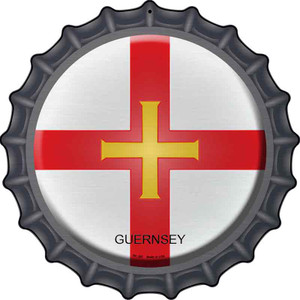 Guernsey Country Wholesale Novelty Metal Bottle Cap Sign