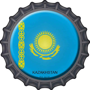 Kazakhstan Country Wholesale Novelty Metal Bottle Cap Sign